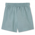 Leinenshorts mit Gürtel CHLOE Für MÄDCHEN