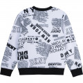 Printed fleece sweatshirt DKNY for BOY