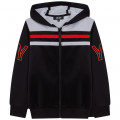 Dual-material hoodie DKNY for BOY