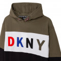 Fleece sweater met capuchon DKNY Voor