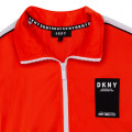Satin-effect zip-up cardigan DKNY for BOY