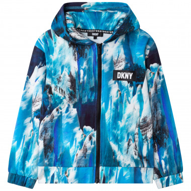 Fleece hooded cardigan DKNY for BOY