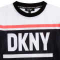 Camiseta con bandas estampadas DKNY para NIÑO