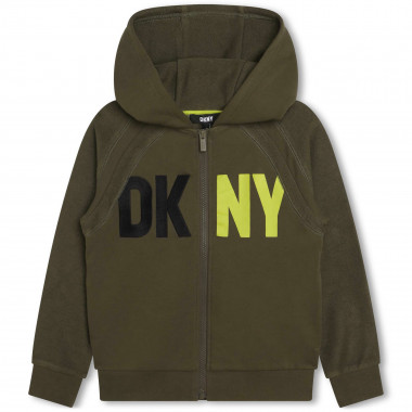 Sweat-shirt zippé en molleton DKNY pour GARCON
