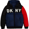 Plumífero reversible capucha DKNY para NIÑO