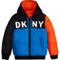 Reversible hooded puffer jacket DKNY for BOY