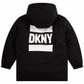 Omkeerbare parka met capuchon DKNY Voor