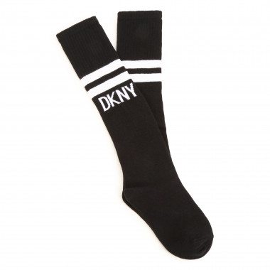 Chaussettes hautes avec logo DKNY pour FILLE