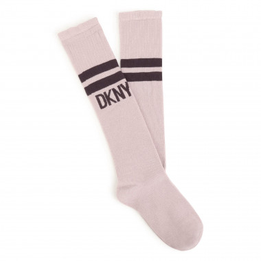 Long socks with logo DKNY for GIRL