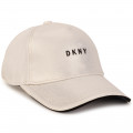 Cotton canvas half cap DKNY for GIRL