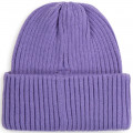 Knitted hat with turnup DKNY for GIRL