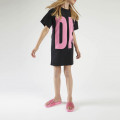 Organic cotton logo dress DKNY for GIRL