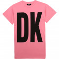 Vestito in cotone bio con logo DKNY Per BAMBINA