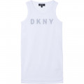 Vestito senza maniche in mesh DKNY Per BAMBINA