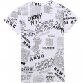 Vestito stampato maniche corte DKNY Per BAMBINA