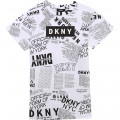 Robe manches courtes imprimée DKNY pour FILLE