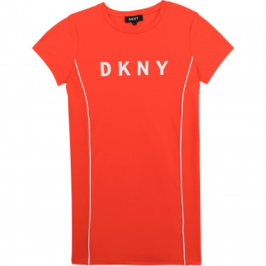 Vestido manga corta con logo DKNY para NIÑA