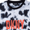 Vestito in jersey con stampa DKNY Per BAMBINA