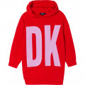 Robe à capuche molletonnée DKNY pour FILLE