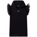 Robe coton à capuche DKNY pour FILLE