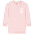 Long-sleeved sweatshirt dress DKNY for GIRL
