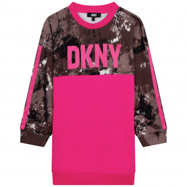 Fleece jurk met print DKNY Voor