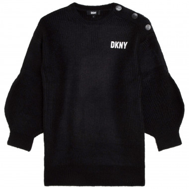 Abito in maglia con bottoni DKNY Per BAMBINA