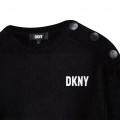 Tricot jurk met knopen DKNY Voor