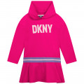 Vestido de muletón con capucha DKNY para NIÑA