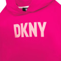 Fleece jurk met capuchon DKNY Voor