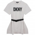 Jurk met riem en korte mouwen DKNY Voor