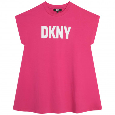 Robe manches courtes en coton DKNY pour FILLE