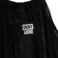 Vestito 2-in-1 cotone e mesh DKNY Per BAMBINA