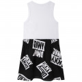 Tweekleurige mouwloze jurk DKNY Voor