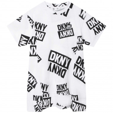 Printed cotton T-shirt dress DKNY for GIRL