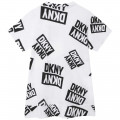 Robe t-shirt imprimée en coton DKNY pour FILLE