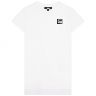 T-Shirtkleid aus 2 Materialien DKNY Für MÄDCHEN