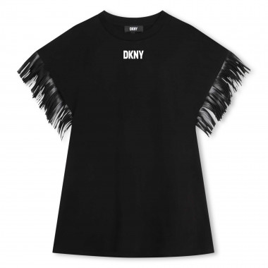 Robe manches courtes frangées DKNY pour FILLE