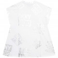 Katoenen jurk met korte mouwen DKNY Voor