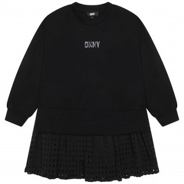 2-in-1 jurk in twee materialen DKNY Voor