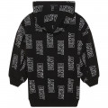 Robe sweat-shirt en coton DKNY pour FILLE