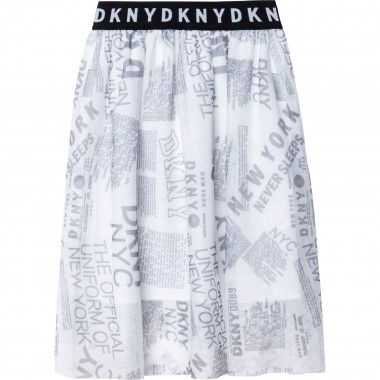 Falda de malla estampada DKNY para NIÑA