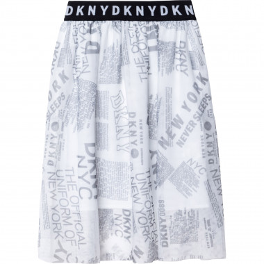 Gonna in rete con stampa DKNY Per BAMBINA