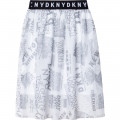 Gonna in rete con stampa DKNY Per BAMBINA