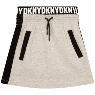 Falda de muletón con el logo DKNY para NIÑA