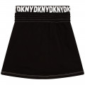 Fleece rok met logo DKNY Voor