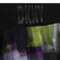 Jupe résille imprimée doublée DKNY pour FILLE