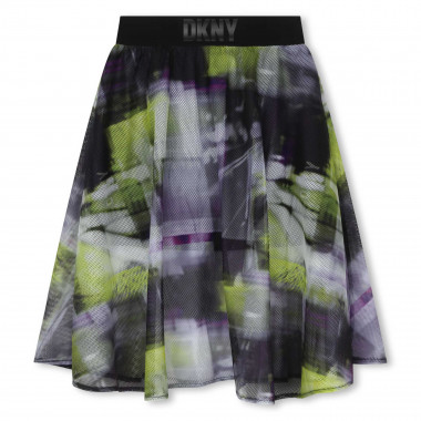 Lined mesh print skirt DKNY for GIRL