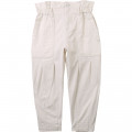 Pantaloni larghi in drill DKNY Per BAMBINA
