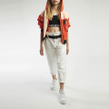 Pantaloni larghi in drill DKNY Per BAMBINA